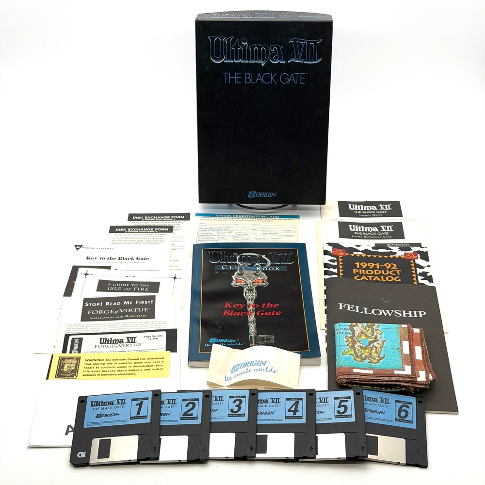 Ultima‎ VII The Black Gate PC Big Box Vintage Game Forge of Virtue Expansion